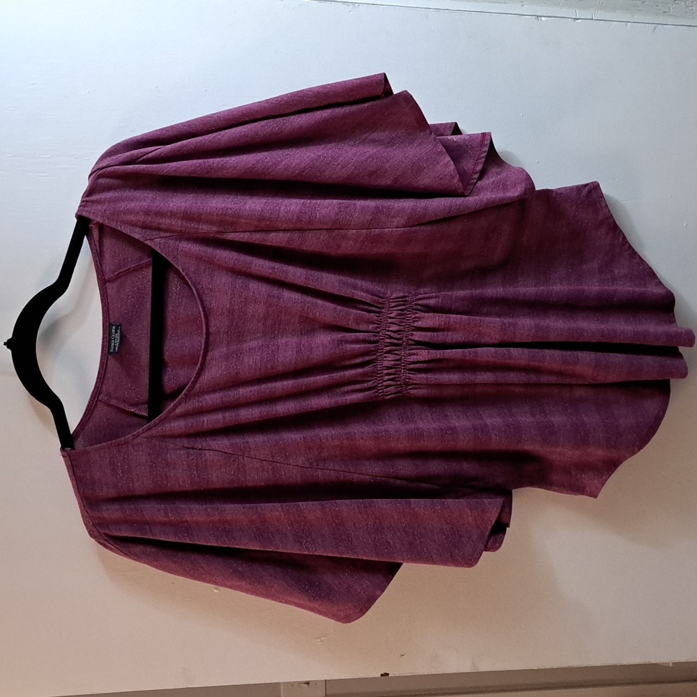 Faded Glory purple blouse size large
